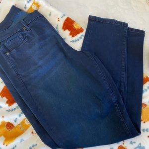 Gap blue skinny jeans.